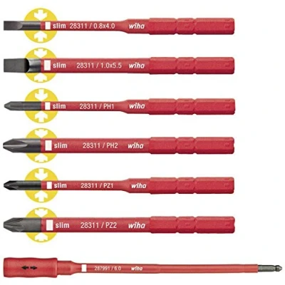 Imagen de WIHA 36079 Juego de bits slimBit electric 2879B7 Ref.
