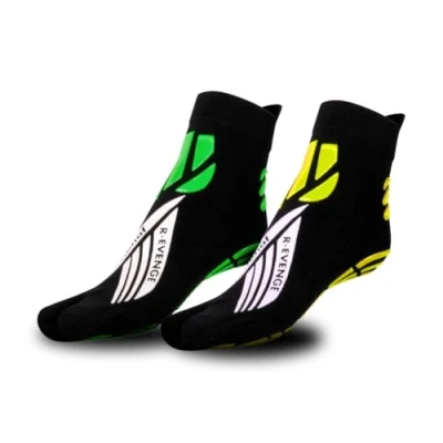 Imagen de R EVENGE Kit de 4 calcetines Functional 1 Finger, diseñados para el entrenamiento funcional y en suspensión, la antigravedad Power Yoga., multicolor, 34 37