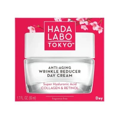 Imagen de Hada Labo Tokyo Crema Hidratante Facial Mujer (50 ml) Antiarrugas Desde 40 Años Con Retinol Y Colágeno Cuidado Intensivo Cara