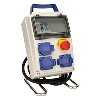 Imagen de Zenitech 150254 Caja de 8 módulos IP54, color blanco y azul