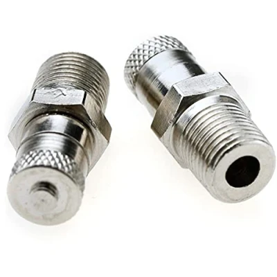 Imagen de 2 válvulas de tanque Schrader 1/8 pulgadas BSP, BSPT, compresor aire rueda 25 mm, 500 PSI, 35 bares