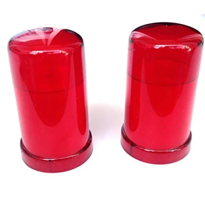 Imagen de Vela LED De Pilas Plastica Para Interio y Exterio, Color Roja, 2 Unidades