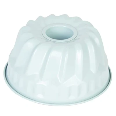 Imagen de wenco Mini molde de 18 cm diámetro, ideal para tartas pequeñas, antiadherente, acero resistente, distribución uniforme del calor, color verde menta, fácil limpiar