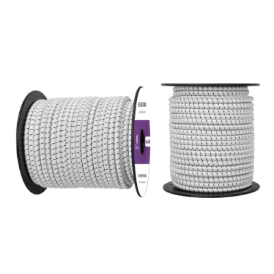 Imagen de Abma Cord Cuerda Elástica 6mm 30M de Lona Goma Tensora Expansora Negro&amp;Blanco