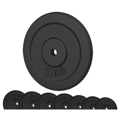 Imagen de Discos de hierro fundido G5 HT SPORT Ø Agujero 25 mm para gimnasio y en casa 0,5 a 20 kg mancuernas pesas (1 x 10 kg)…