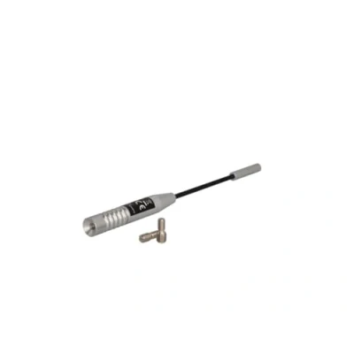 Imagen de Cartrend 10504 Varilla de Antena Aluminio con Adaptador Rosca para Todo Tipo Conectores Techo existentes, 18 cm, Cromo, Plata/Negro