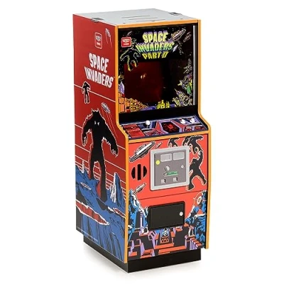 Imagen de Quarter Arcades Oficial Space Invaders Parte II 1/4 Tamaño Mini Arcade Gabinete de Numskull Replica Retro Game Machine Micro Console
