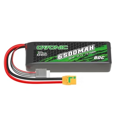Imagen de OVONIC Batería Lipo 3s 6500mAh 80C 11.1V con Conector XT90 para RC Car Boat Truck Buggy Associated Team DIY Hobby