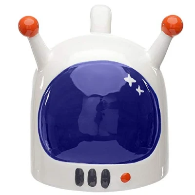 Imagen de Taza de cerámica con diseño astronauta espacial, 450 ml, para bebidas calientes, té, café, chocolate caliente