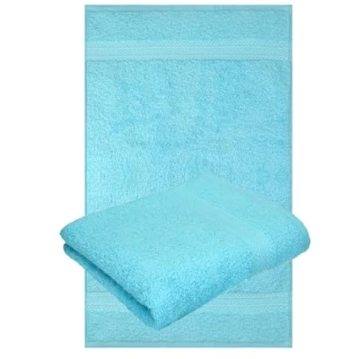 Imagen de Betz Paquete de 2 Toallas Lavabo Premium 100% algodón 50x100cm Color Turquesa