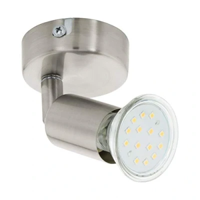 Imagen de Eglo BUZZ, LED iluminación de pared Apto para uso en interior Metálico GU10 3 W, Lámpara, 1 bombilla, s, GU10, 3000 K, IP20,