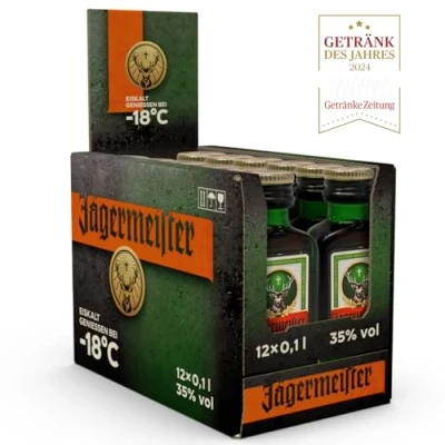 Imagen de Jägermeister hierbas licor Pack (12 x 0.1 l)