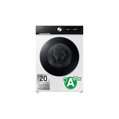 Imagen de Lavadora carga frontal Samsung WW90DB7U94GEU3, 9 kg, 1400 rpm, AI EcoBubble™, Clasificación Energética A, Blanco