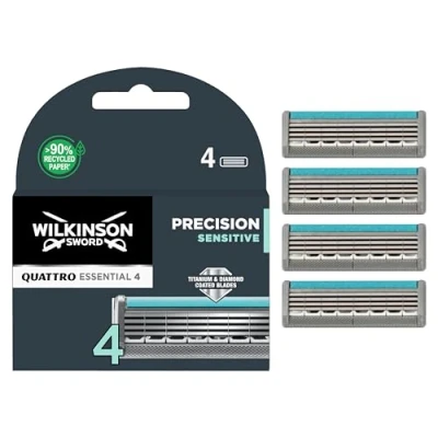 Imagen de Wilkinson Sword Pack 4 Cargadores Quattro Titanium Precision Sensitive, uds