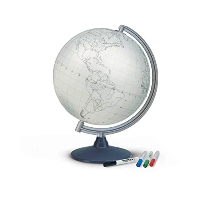 Imagen de Tecnodidattica Globo terráqueo para Colorear Ø 30 cm Blanco