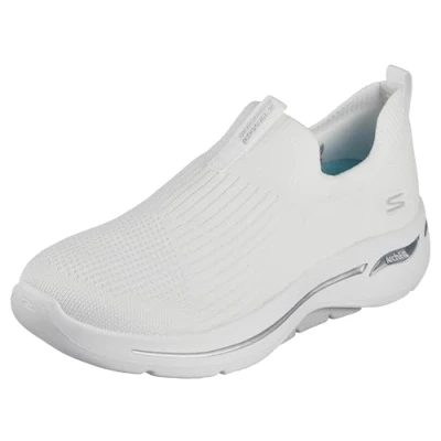 Imagen de Skechers Go Walk Arch Fit, Zapatillas Mujer, Ribete Textil Blanco, 36 EU