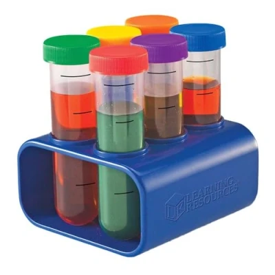 Imagen de Learning Resources Tubos de ensayo jumbo con soporte Primary Science
