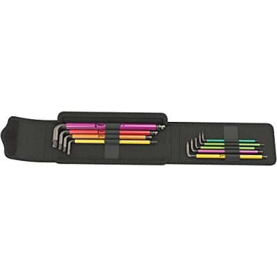Imagen de Wera 05004173001 Set de 4 bicicletas, juego llaves angulares para bicicleta, 9 piezas