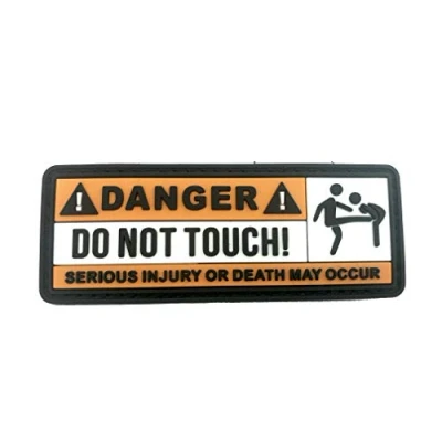 Imagen de Parche Morale de PVC para paintball Danger Do Not Touch Airsoft