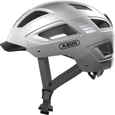 Imagen de ABUS Casco de bicicleta HYBAN 2.0, Plata (Signal Silver), XL (58 63 cm)