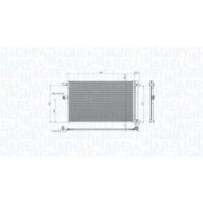 Imagen de MAGNETI MARELLI 350203104900 Condensador con secador 386,2 640 12
