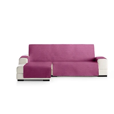 Imagen de Eysa Oslo Protect Funda de sofá, 100% Poliester, 02/Morado, Chaise Longue 290 cm