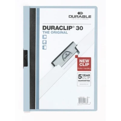 Imagen de Durable 220006 Carpeta Duraclip dossier pinza lateral (para 1 30 hojas A4), 25 piezas, azul