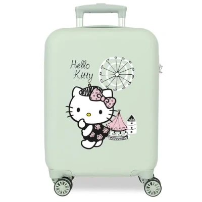 Imagen de Hello Kitty Fair Maleta de Cabina Verde 33x50x20 cms Rígida ABS Cierre combinación Lateral 28,4L 2 kgs 4 Ruedas Dobles Equipaje Mano