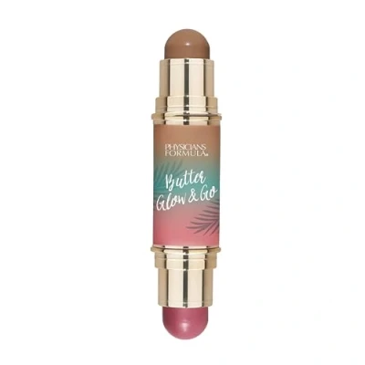 Imagen de Physicians Formula Butter Glow &amp; Go Multiuse Stick, Maquillaje en Barra Multiusos con Doble Extremo para Mejillas, Ojos y Labios, Tonos Complementarios Bronceado, Contorno Colorete, Berry Tan