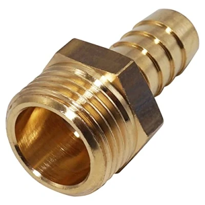 Imagen de SKIR&#039;CO (1 Unidad) Rosca Macho de latón 1/2 Pulgadas x 12 mm, Adaptador púas Manguera, Conector Cola BSP