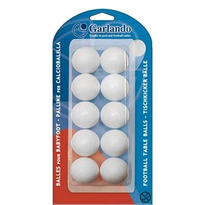 Imagen de Garlando Standard Table Football Balls Pelotas de futbolín, Unisex, Blanco, 33.1 mm
