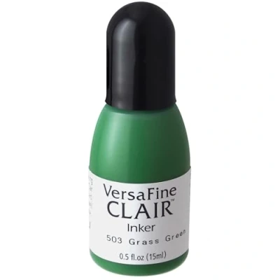 Imagen de Tsukineko Tinta VERSAFINE CLAIR Color Verde Pasto recarga 15ml. Bote cánula, 15 ml