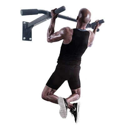 Imagen de ISE Barra de Dominadas Pared, Fija Multifuncional para Flexiones, Pull Up Workout Bar for Home Gym Fitness, Entrenador Parte Superior del Cuerpo Gimnasio en Hogar