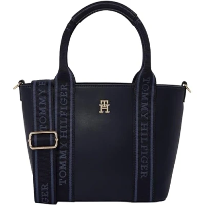 Imagen de Tommy Hilfiger Logotape MINI TOTE Bolso de mano, Mujer, Talla: One Size, Blue
