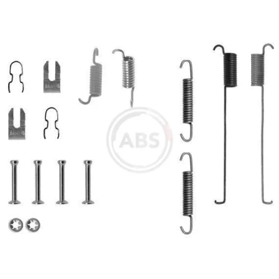 Imagen de A.B.S. 0739Q Juego de accesorios, zapatas freno FIAT: Punto II Hatchback, I Panda LANCIA: Y, FORD: KA Hatchback