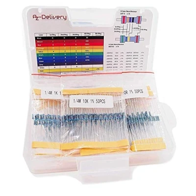 Imagen de AZDelivery Kit de Resistencias 525 Piezas, 0 Ohm 1M Compatible con Arduino E Book Incluido!