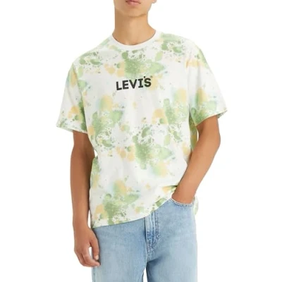 Imagen de Levi&#039;s Ss Relaxed Fit Tee Camiseta, Headline Logo Aop, S Hombre
