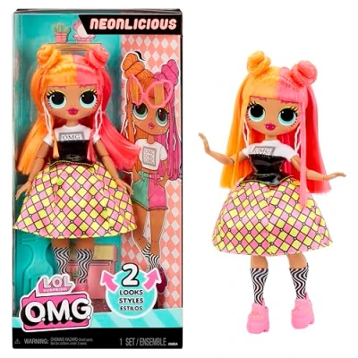 Imagen de L.O.L. Surprise! Muñeca de Moda OMG Neonlicious con Múltiples Sorpresas Que Incluyen Transformable y Accesorios Fabulosos para Niños Niñas Mayores 4 años