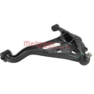 Imagen de METZGER 58066102 Barra oscilante, suspensión de ruedas KIT + con rótula suspensión/carga Eje delantero, derecha, debajo Brazo oscilante transversal