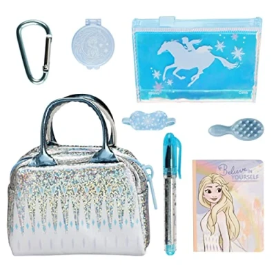 Imagen de Cefa Toys Real Littles minibolso Coleccionable Frozen con 6 Accesorios de papelería . Apto para niños a Partir años. Color Azul y Blanco
