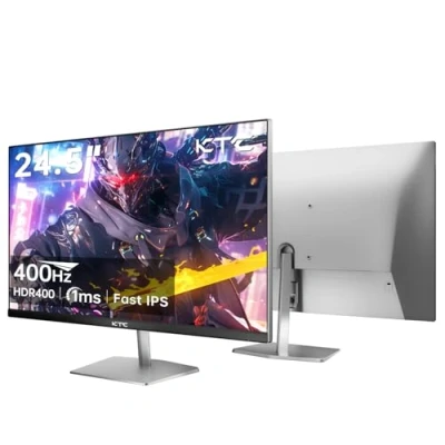 Imagen de KTC H25X7 Monitor Gaming 24.5&quot; Full HD 1920x1080 360Hz(OC 400) DP1.4/240Hz HDMI 2.0, Fast IPS 2ms, HDR400, sRGB 128%, 400cd/m², Base Pentagonal Plata/Gris, VESA 100x100mm