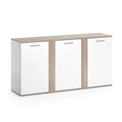 Imagen de Vicco Aparador Novelli, Sonoma/Blanco, 155 x 80 cm con Puertas