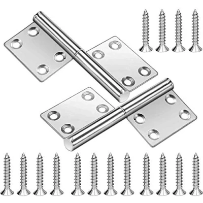 Imagen de Bisagras de Acero Inoxidable 2Piezas Bisagra Plegables Rotación 360 Grados para Uso en Interiores y Exteriores