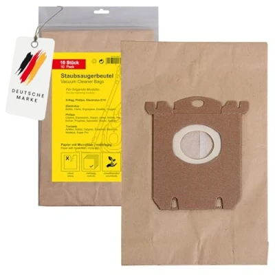 Imagen de PATONA 10x Bolsas de Aspiradora Papel Compatible con Philips FC 8380...8399 Impact HR 8300...8349 Expression