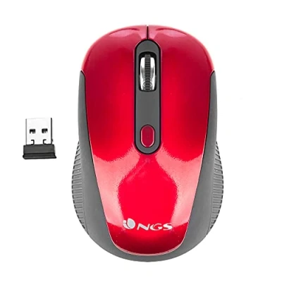 Imagen de Ratón Inalámbrico Ngs Haze Rojo