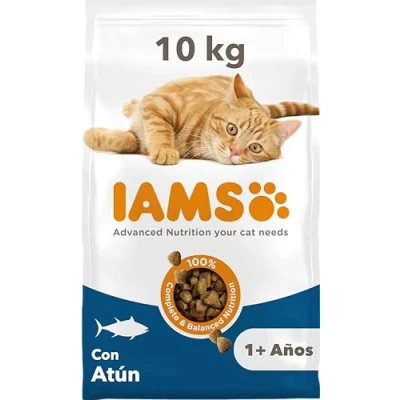Imagen de IAMS Alimento seco para gatos con atún, comida seca adultos de más 1 año, 10 kg