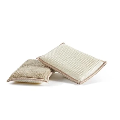 Imagen de Eco Bamboom Esponja, bambú, Multicolor, 13 x 9 2.5 cm, 2 Unidad