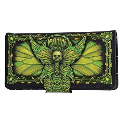 Imagen de Nemesis Now Absinthe La Fee Verte Green Fairy Embossed Purse Monedero de Hada Verde, 18,5 cm