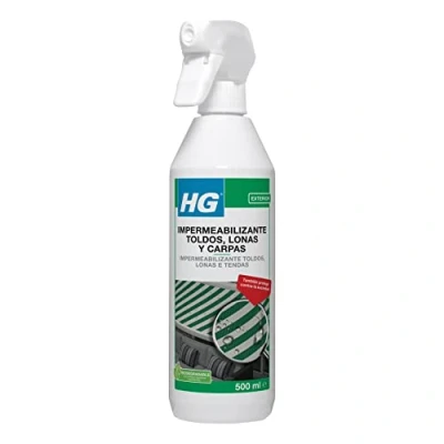 Imagen de HG Impermeabilizador para Toldos, Lonas y Carpas, Fácil Rápido, Protege los Tejidos de Exteriores Frente a Manchas Spray 500 ml