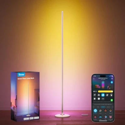Imagen de Govee Lámpara de Pie Moderna, RGBIC LED Funciona con Alexa, Google Assistant y App, 16 Millones Colores DIY 61 Modos Escena para Dormitorio, Gaming Room, Dorado